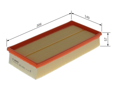 Air Filter S0450 Bosch, Image 5