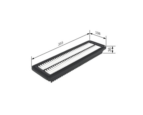 Air Filter S0455 Bosch, Image 5