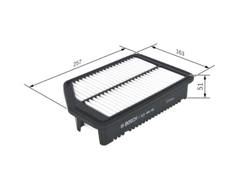 Air Filter S0481 Bosch, Image 2