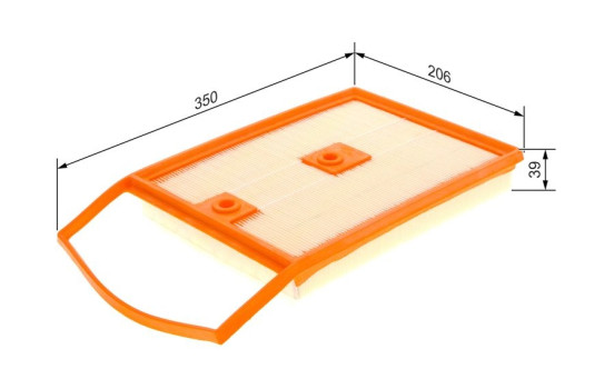 Air Filter S0543 Bosch, Image 5