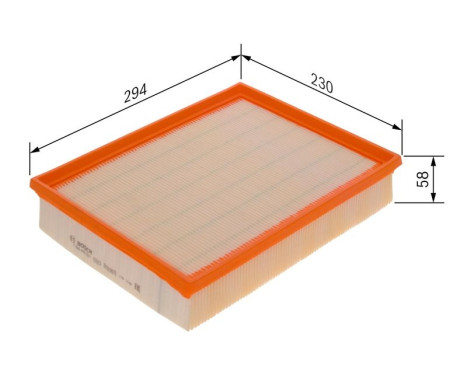 Air Filter S0551 Bosch, Image 6