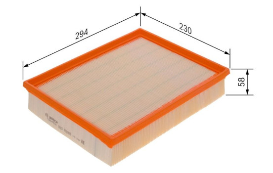 Air Filter S0551 Bosch, Image 6
