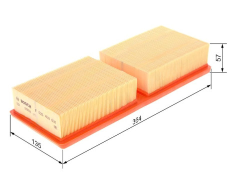 Air Filter S0631 Bosch, Image 5