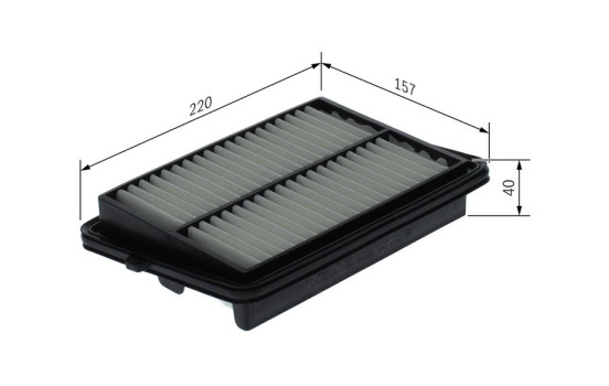 Air filter S0649 Bosch, Image 5
