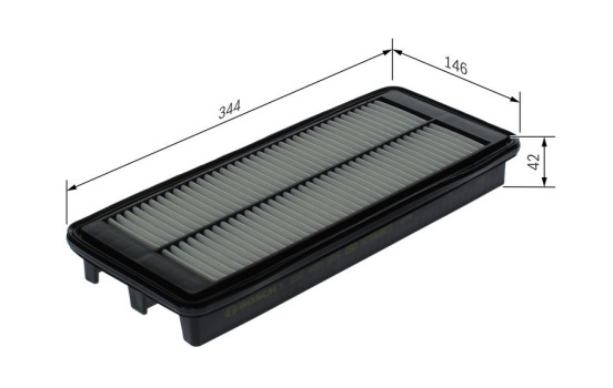 Air filter S0666 Bosch, Image 5