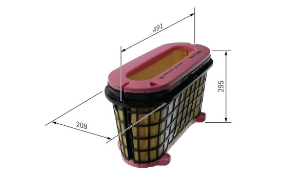 Air filter S0689 Bosch, Image 5
