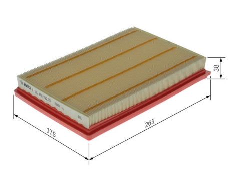 Air filter S0722 Bosch, Image 5