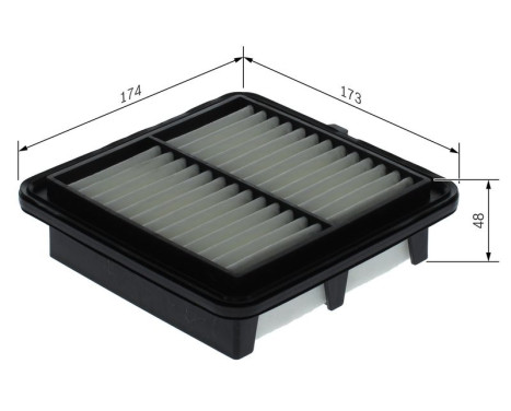 Air filter S0729 Bosch, Image 5