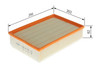 Air filter S0758 Bosch