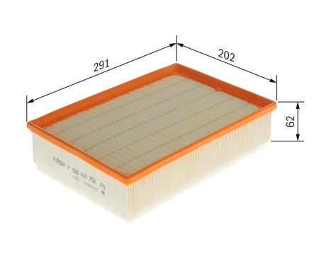 Air filter S0758 Bosch, Image 5