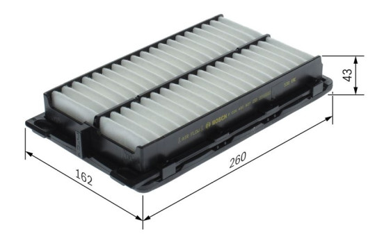 Air filter S0827 Bosch, Image 5