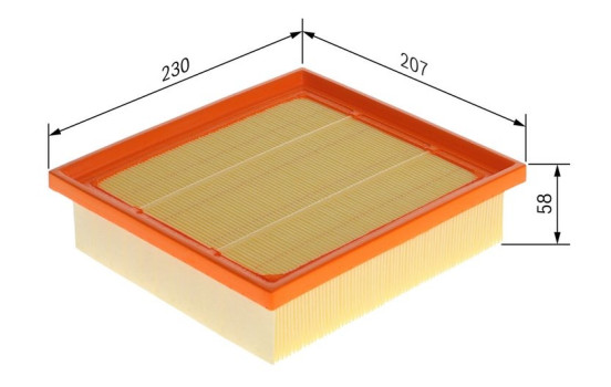 Air filter S0871 Bosch, Image 5