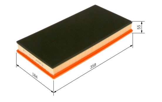 Air Filter S3081 Bosch, Image 11