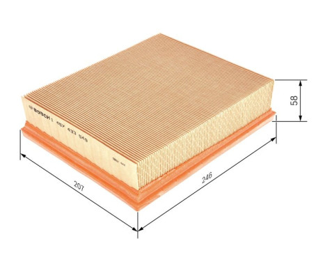 Air Filter S3549 Bosch, Image 2