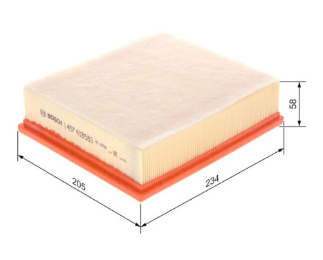 Air Filter S3583 Bosch, Image 6