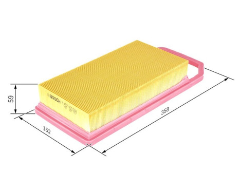 Air Filter S3591 Bosch, Image 2