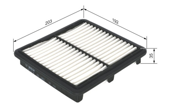 Air Filter S9166 Bosch, Image 2