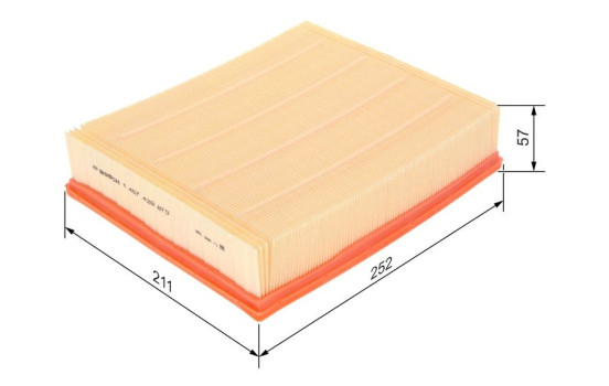 Air Filter S9870 Bosch, Image 2