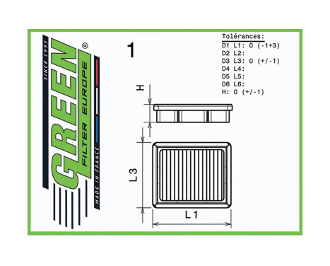 Green Replacement filter, Image 2