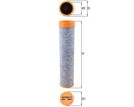 Secondary Air Filter LXS 7045 Mahle, Image 2