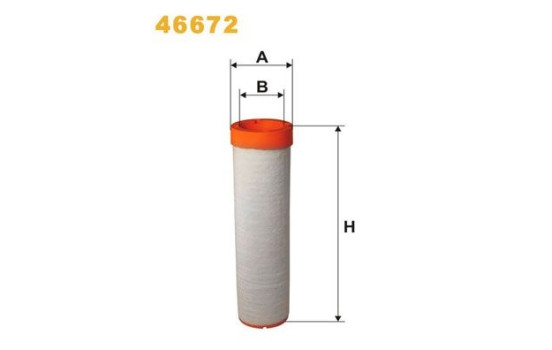 Secondary filter 46672 Wix filters