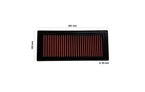 Simoni Racing replacement filter Fiat Panda 1.1 / 1.2 (52.60 hp) 2003-2011 / Lancia Ypsilon 1.2 (60 hp) SR SR8, Image 2