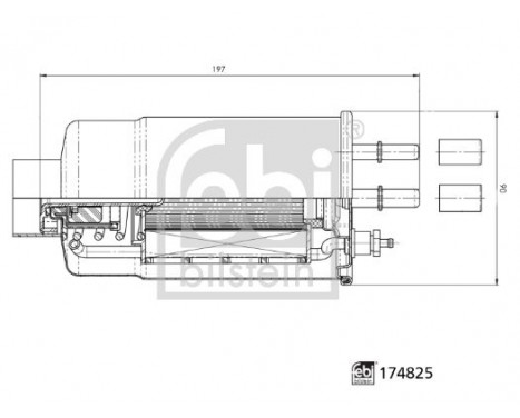 Fuel filter 174825 FEBI