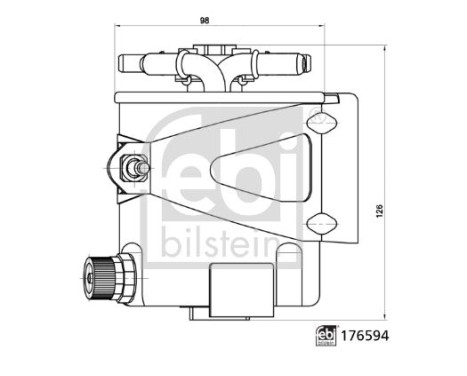 Fuel filter 176594 FEBI, Image 3