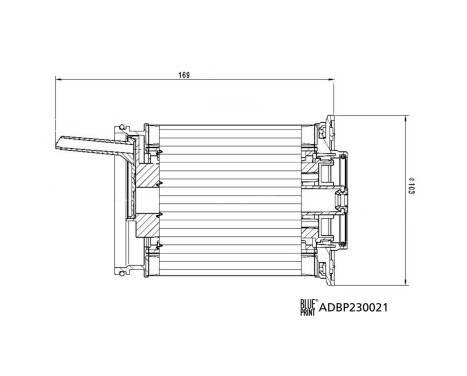 Fuel filter ADBP230021 Blue Print