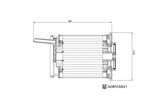 Fuel filter ADBP230021 Blue Print