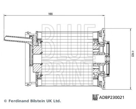Fuel filter ADBP230021 Blue Print, Image 2
