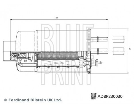 Fuel filter ADBP230030 Blue Print