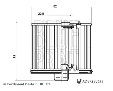 fuel filter ADBP230033 Blue Print, Image 3