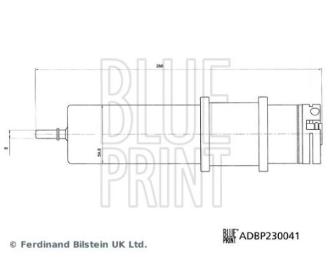 Fuel filter ADBP230041 Blue Print, Image 3