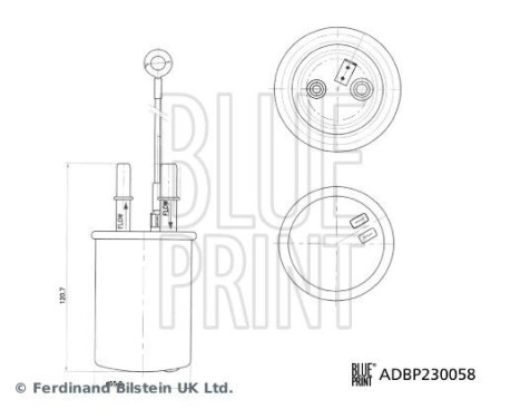 fuel filter ADBP230058 Blue Print