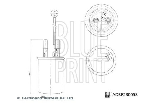 fuel filter ADBP230058 Blue Print