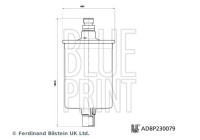 Fuel filter ADBP230079 Blue Print