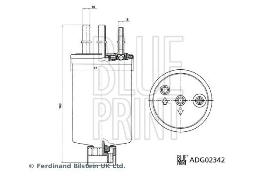 Fuel filter ADG02342 Blue Print, Image 3