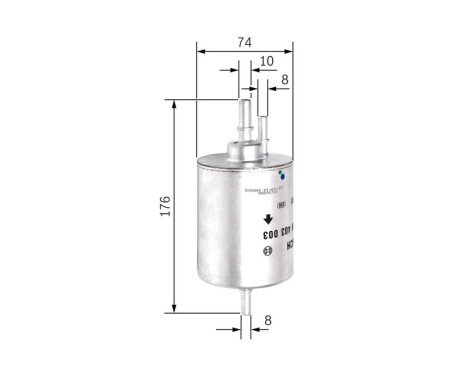 Fuel filter F3003 Bosch, Image 2