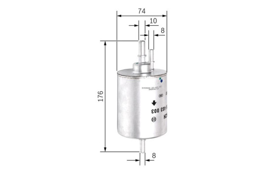 Fuel filter F3003 Bosch, Image 2