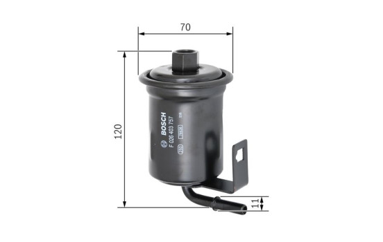 Fuel filter F3757 Bosch