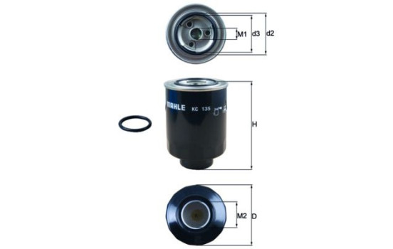 Fuel filter KC 135D Mahle
