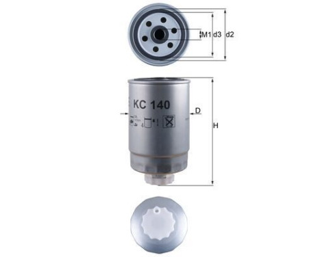 Fuel filter KC 140 Mahle, Image 3