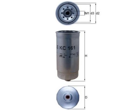 Fuel filter KC 161 Mahle