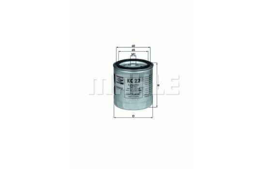 Fuel filter KC 22 Mahle, Image 4