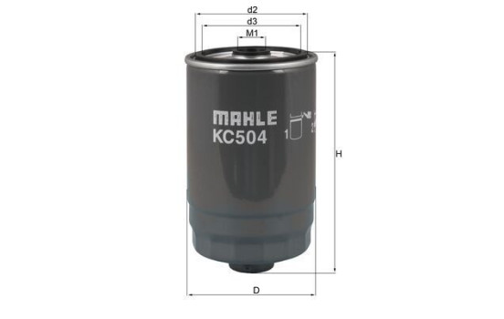 Fuel filter KC 504 Mahle