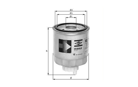 Fuel filter KC 51 Mahle, Image 2