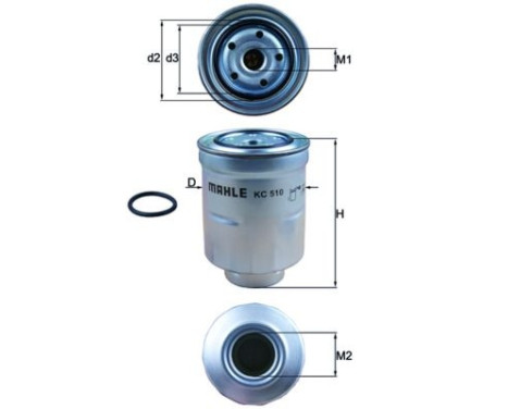 Fuel filter KC 510D Mahle
