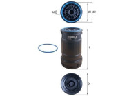 Fuel filter KC 699D Mahle