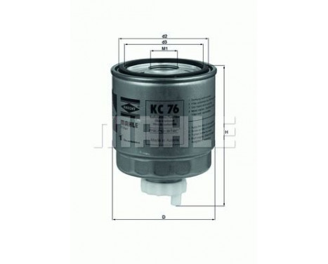 Fuel filter KC 76 Mahle, Image 2